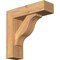 Ekena Millwork Funston Block Smooth Bracket w/ Offset Brace, Western Red Cedar, 5 1/2"W x 18"D x 18"H BKT0604X18X18FST05SWR - alternate 1